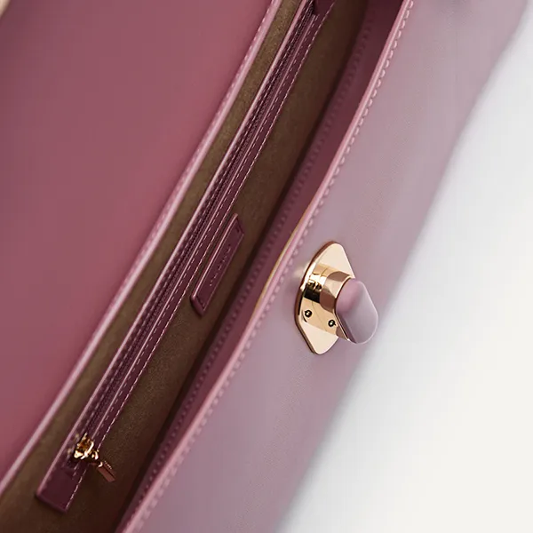 Túi Đeo Vai Nữ Pedro Studio Rift Leather Shoulder Bag Blush 76390084-1 Màu Hồng Tím
