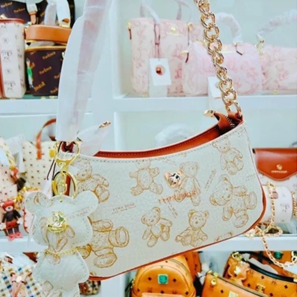 Túi Đeo Vai Nữ TTWN BEAR TN1783 2463 Màu Trắng Charm 30 - Túi xách - Vua Hàng Hiệu