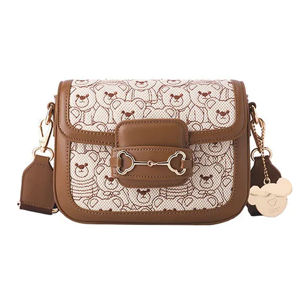 Túi Đeo Chéo Nữ TTWN BEAR TN2983 Màu Be Nâu