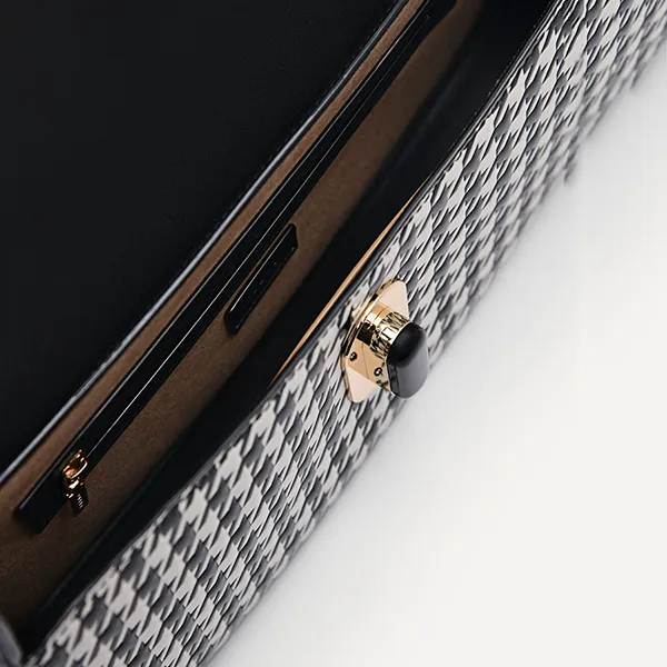 Túi Đeo Vai Nữ Pedro Studio Rift Leather Shoulder Bag Black 76390084-1 Màu Đen - Túi xách - Vua Hàng Hiệu