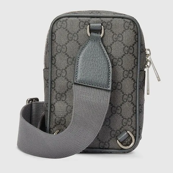 Túi Đeo Vai Unisex Gucci GG Ophidia Mini Bag 752565 UULHK 8576 Màu Xám - Túi xách - Vua Hàng Hiệu