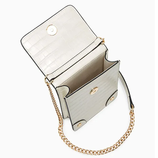 Túi Đựng Điện Thoại Nữ Lyn Chella Mobile Pocket Wallets On Chain LL23FWF044 Màu Xám