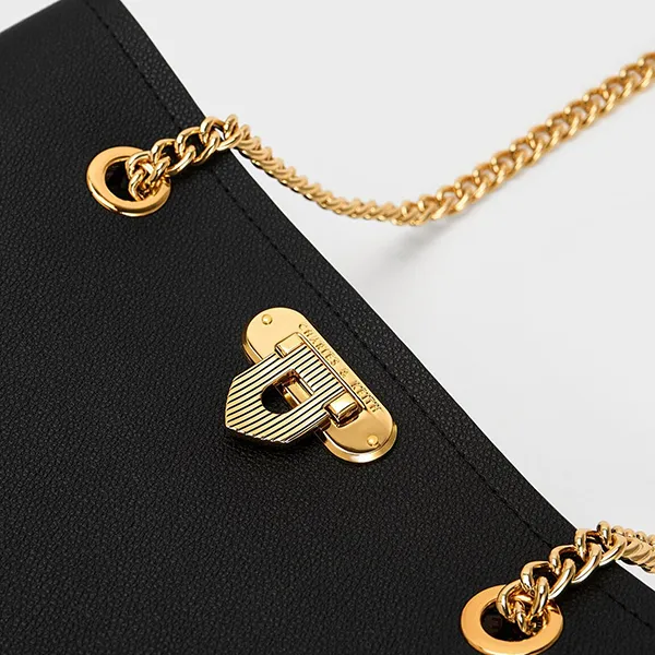 Túi Tote Nữ Charles & Keith CNK Alcott Tote Bag CK2-30151265 Màu Đen