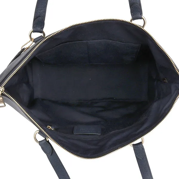 Túi Tote Nữ Coach Golden Anti-Scratch Front Zipper Bag Màu Xanh Navy
