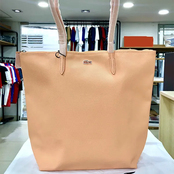 Túi Tote Nữ Lacoste L1212 NF1890PO G56 Màu Hồng Cam - Túi xách - Vua Hàng Hiệu