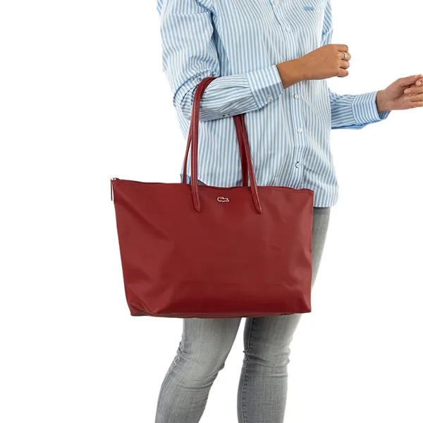 Túi Tote Nữ Lacoste L1212 Shopping Bag Alizarine Form Ngang NF1888PO C62 Màu Đỏ Đô