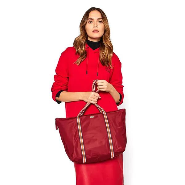 Túi Tote Nữ Lacoste Shopping Bag Bordeaux Form Ngang NF3618YA C88 Màu Đỏ Đô