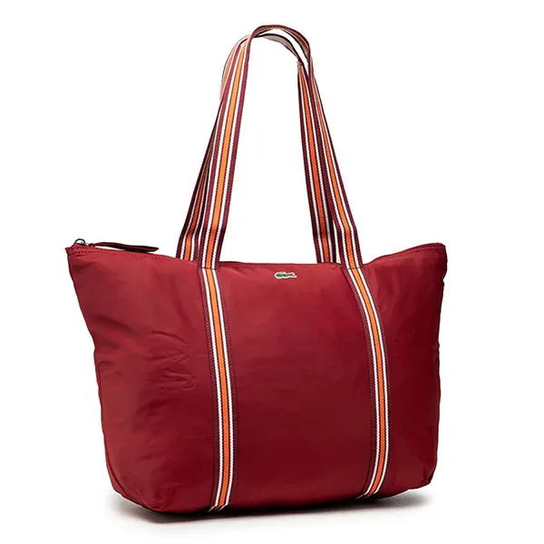 Túi Tote Nữ Lacoste Shopping Bag Bordeaux Form Ngang NF3618YA C88 Màu Đỏ Đô