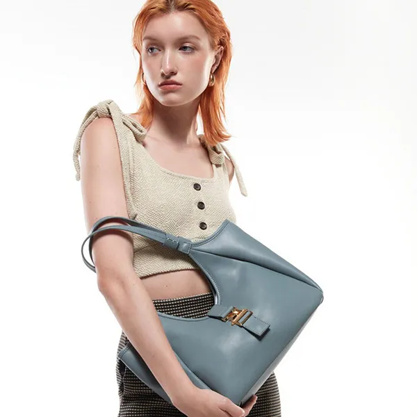 Túi Tote Nữ Lyn Kanny Tote Bags LL23SBF270 Màu Xanh - Túi xách - Vua Hàng Hiệu