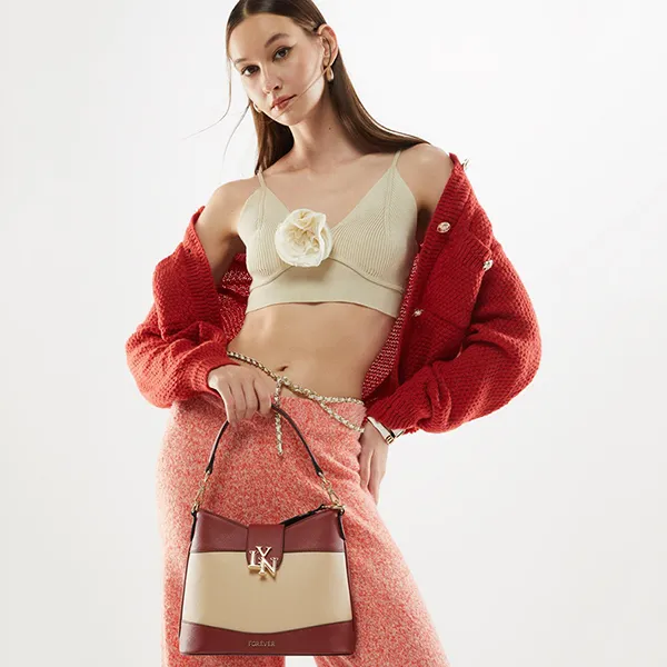 Túi Tote Nữ Lyn Lola M Bucket Bags LL23FBF075 Phối Màu