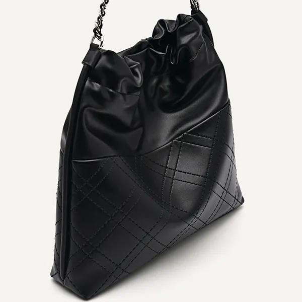 Túi Tote Nữ Pedro Cala Quilted Drawstring Tote - Black 46390017 Màu Đen