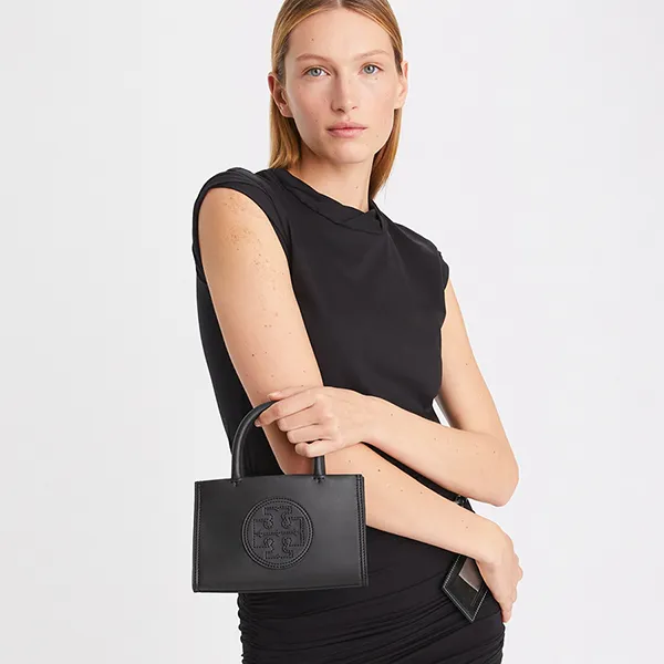 Túi Tote Nữ Tory Burch Mini Ella Bio Màu Đen - Túi xách - Vua Hàng Hiệu