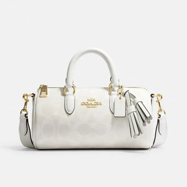 Túi Xách Nữ Coach Lacey Crossbody In Signature Canvas CK689 Màu Trắng