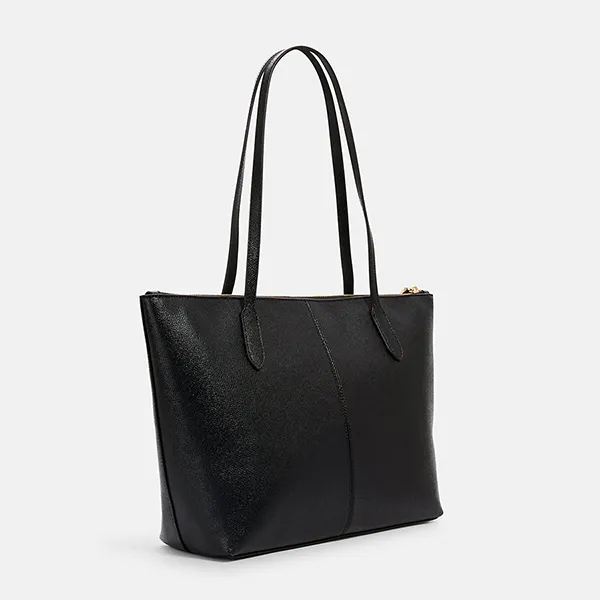 Túi Xách Nữ Coach Zip Top Gold/Black 4454 Màu Đen