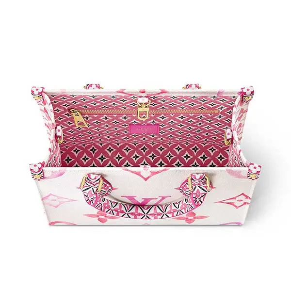 Túi Xách Nữ Louis Vuitton LV On The Go PM M22976 Màu Trắng Hồng - Túi xách - Vua Hàng Hiệu