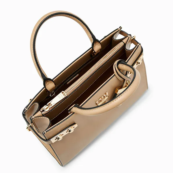 Túi Xách Tay Nữ Lyn Fineness Re-Edit Top L Handbags LL22WBF295 Màu Beige