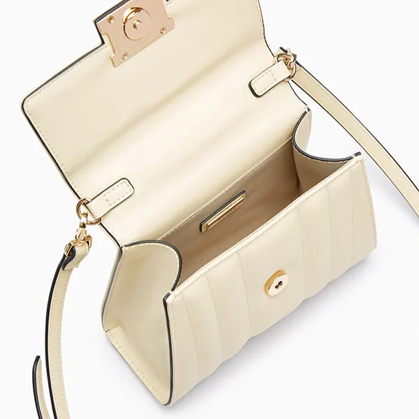 Túi Xách Tay Nữ Lyn Lisha Top Handle Handbags LL23FBF108 Màu Vàng Nhạt