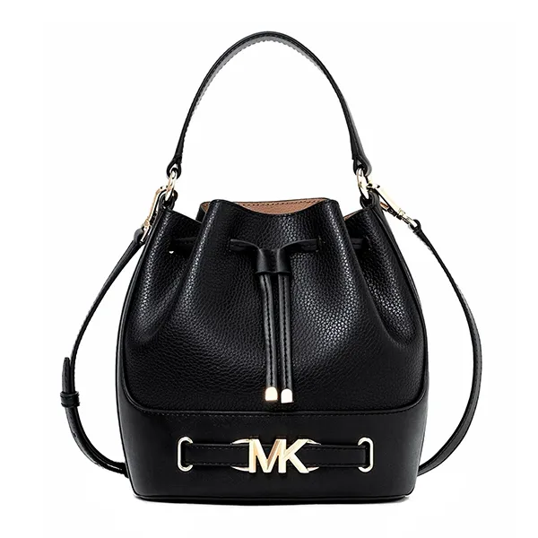Túi Xách Nữ Michael Kors MK Reed Medium Bucket Crossbody Bag Black 35S3G6RM8T Màu Đen - Túi xách - Vua Hàng Hiệu