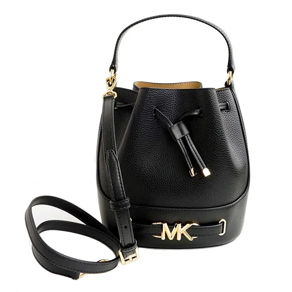Túi Xách Nữ Michael Kors MK Reed Medium Bucket Crossbody Bag Black 35S3G6RM8T Màu Đen - Túi xách - Vua Hàng Hiệu