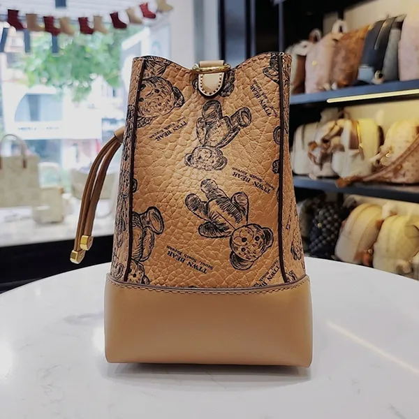 Túi Xách Tay Nữ TTWN BEAR TN2725 Màu Nâu Khaki