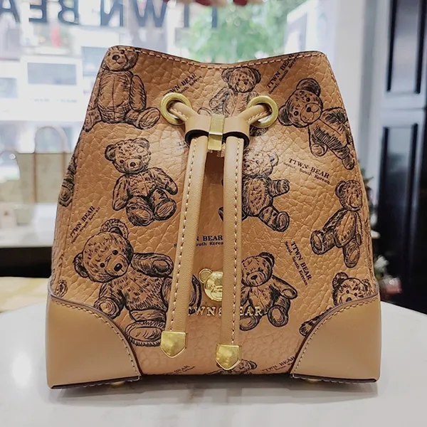 Túi Xách Tay Nữ TTWN BEAR TN2725 Màu Nâu Khaki