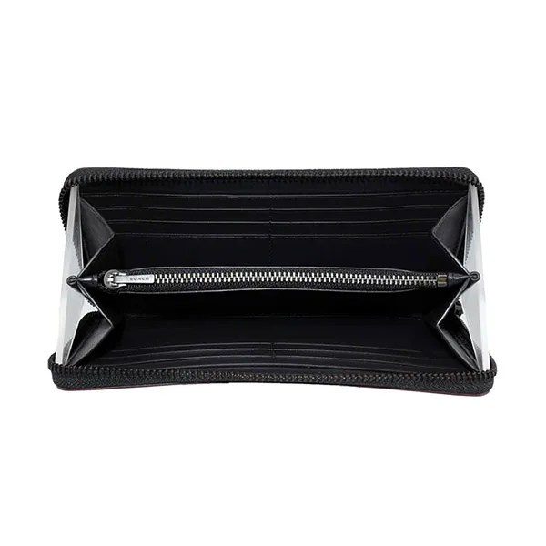 Ví Nam Coach Long Wallet Men's Signature Black F25517 Màu Đen Xám