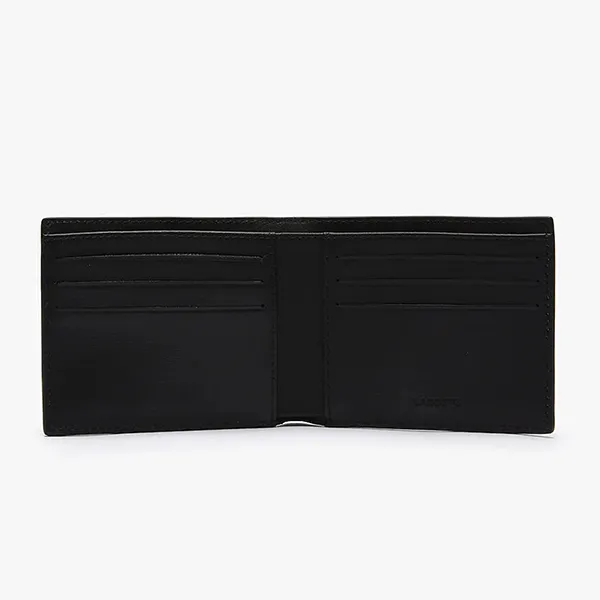 Ví Nam Lacoste Men's Fitzgerald Leather Six Card Wallet NH1115FG000 Màu Đen