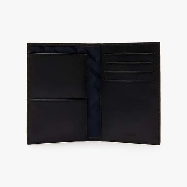 Ví Nam Lacoste Wallet Passport FG NH2305FG000 Màu Đen