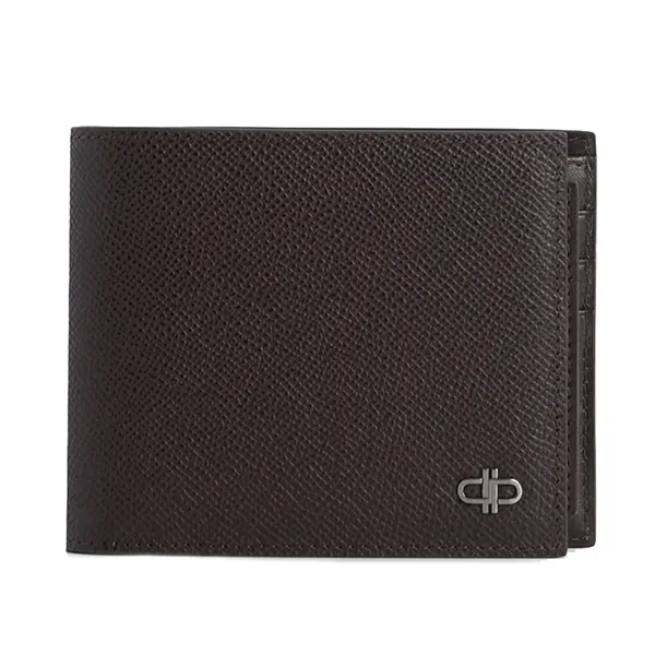 Ví Nam Pedro Icon Leather Bi-Fold Wallet With Insert - Dark Brown PM4-16500056 Màu Nâu