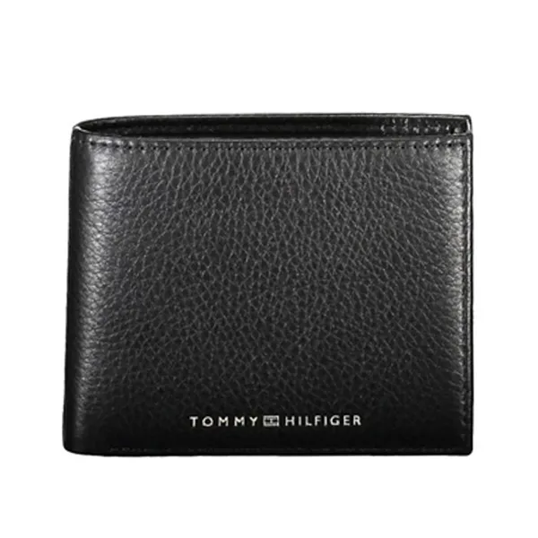 Ví Nam Tommy Hilfiger Leather Small Wallet AM0AM10241_NERO_BDS Màu Đen - Túi xách - Vua Hàng Hiệu