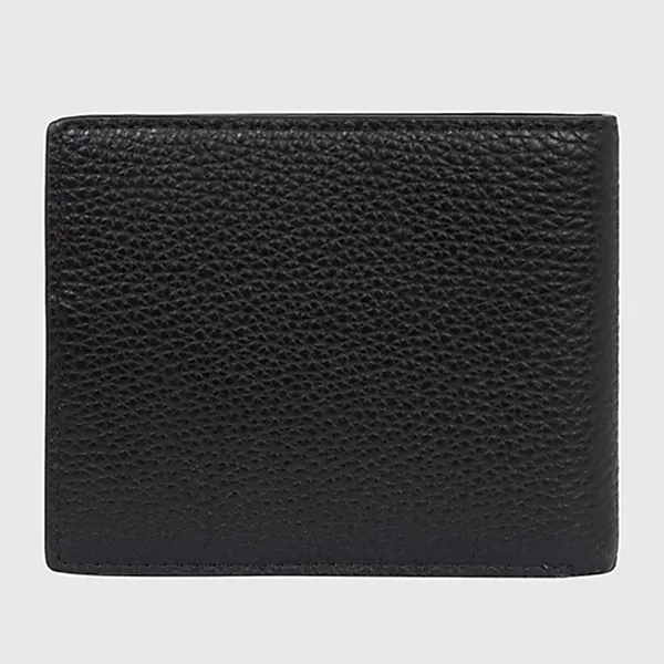 Ví Nam Tommy Hilfiger Signature Small Leather Credit Card Wallet AM0AM10968_NERO_BDS Màu Đen