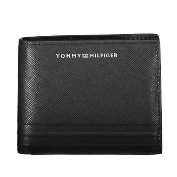 Ví Nam Tommy Hilfiger Th Business Leather Wallet AM0AM10981_NERO_BDS Màu Đen - Túi xách - Vua Hàng Hiệu