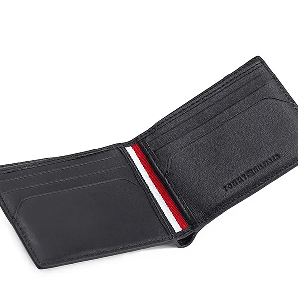 Ví Nam Tommy Hilfiger Wallet AM0AM10244_NERO_BDS Màu Đen - Túi xách - Vua Hàng Hiệu