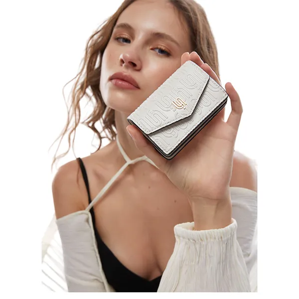 Ví Nữ Lyn Infinite Mega Card Holder Wallets LL23MWF052 Màu Trắng