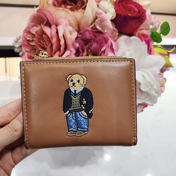 Ví Nữ TTWN BEAR Họa Tiết Gấu TT2412 TT2413 Màu Nâu