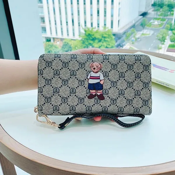 Ví Nữ TTWN BEAR TT2194 TT2304 2468 Màu Ghi Viền Đen