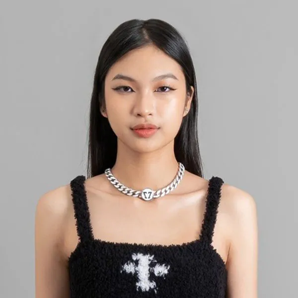 Vòng Cổ Nữ SMFK Choker Silver AN008W Màu Bạc
