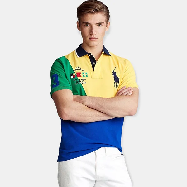 Áo Polo Nam Ralph Lauren LR5982 Phối Màu Size 46