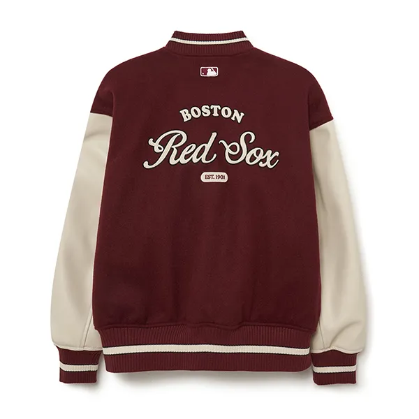 Áo Bomber MLB Varsity Boston Red Sox 3AJPV0534-43BDS Màu Đỏ Size S - Thời trang - Vua Hàng Hiệu