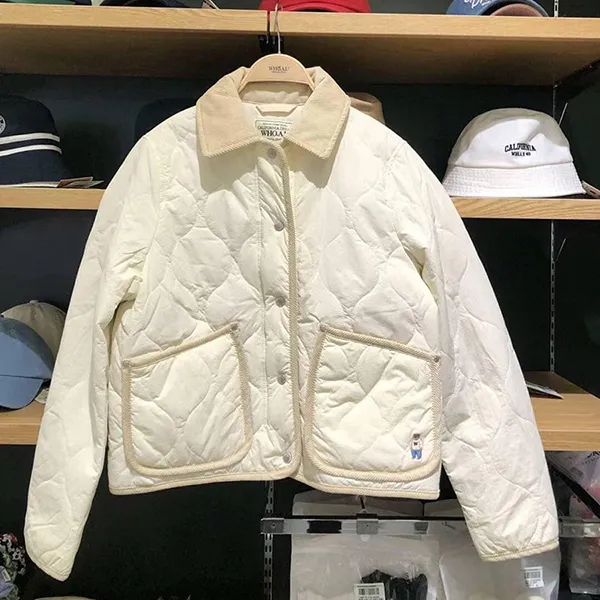 Áo Khoác Nữ WHOAU Trần Trám Màu Trắng Size M