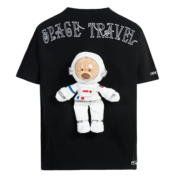 Áo Phông 13 De Marzo Astronaut Teddy Bear T-Shirt Black Màu Đen