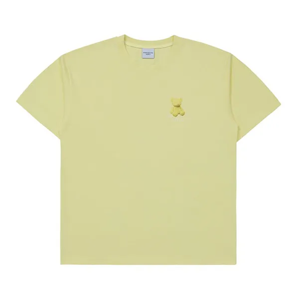 Áo Phông Acmé De La Vie ADLV Fuzzy Bear Short Sleeve T-Shirt Light Yellow Màu Vàng