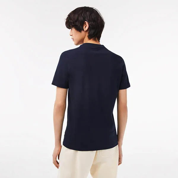 Áo Phông Nam Lacoste Men’s Cotton Jersey Print T-shirt TH5070-00-166 Màu Xanh Navy Size 3