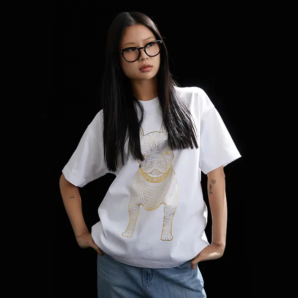 Áo Phông LifeWork Gold Silver Dog Short-Sleeved T-Shirt LW235TS299 Màu Trắng Size M