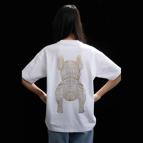 Áo Phông LifeWork Gold Silver Dog Short-Sleeved T-Shirt LW235TS299 Màu Trắng Size M