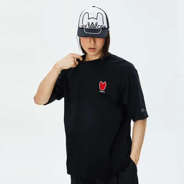 Áo Phông LifeWork Logo Accent Half Sleeve T-Shirt LW232TS120 Màu Đen