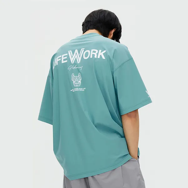 Áo Phông LifeWork Venturi Ladok Wappen Short-Sleeved T-Shirt LW232TS491 Màu Xanh