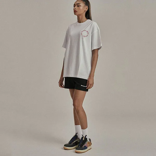 Áo Phông Mariagedebien MGDB White Tshirt Màu Trắng Logo Đỏ
