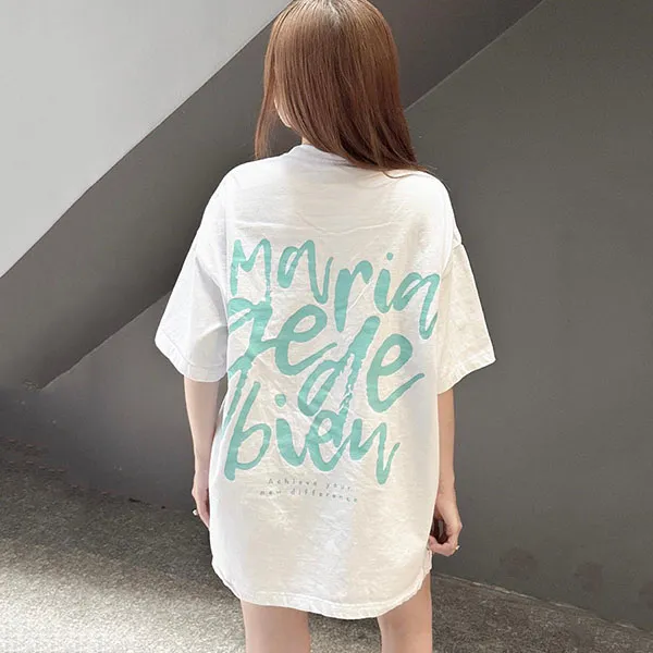 Áo Phông Mariagedebien MGDB White Tshirt Màu Trắng Logo Mint