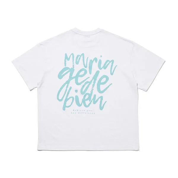Áo Phông Mariagedebien MGDB White Tshirt Màu Trắng Logo Mint
